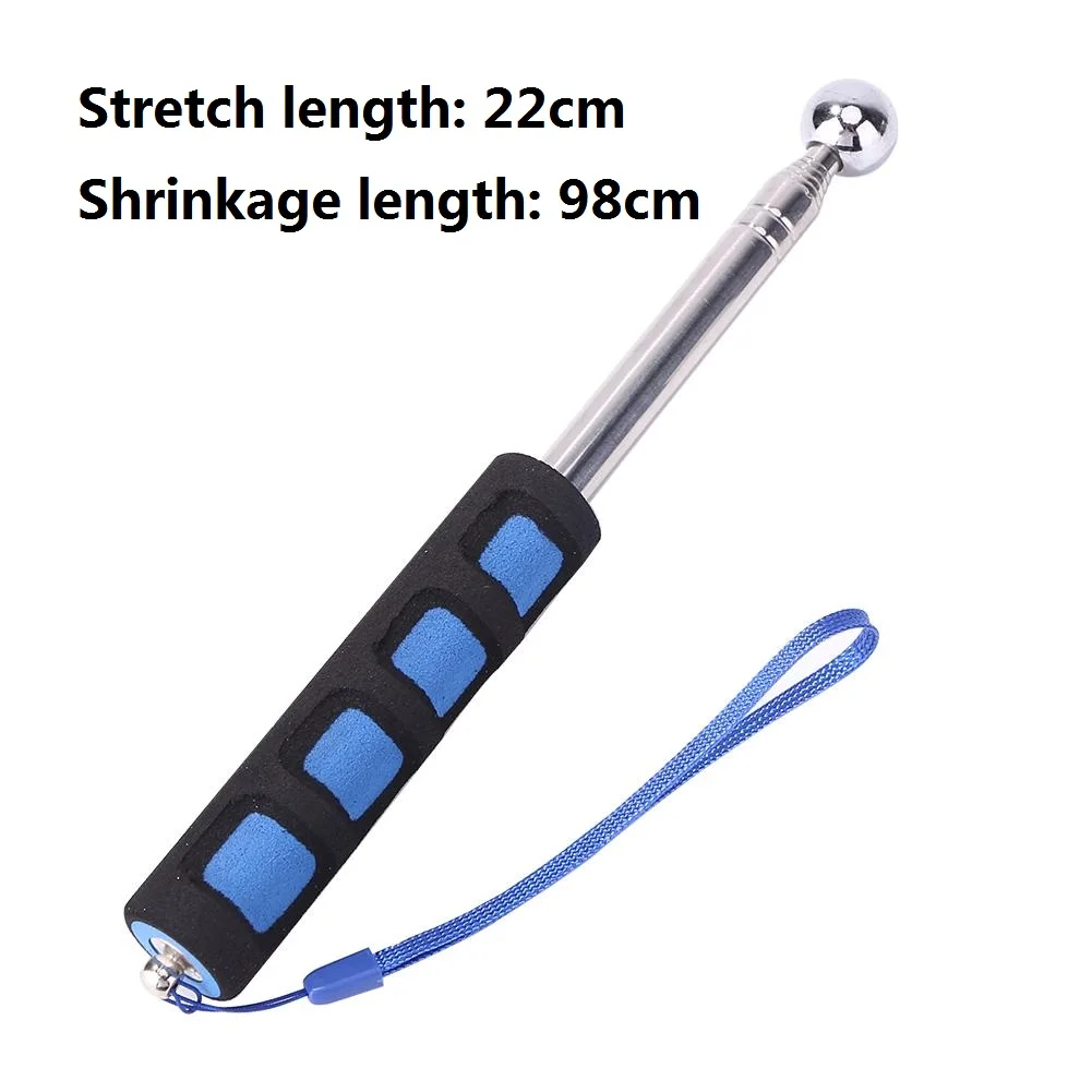 Manual Tools Hollow Drum Hammer Empty Drum Hammer 1.2-2M Telescopic Wall Check Hammer Walls Floors Ceilings Tiles Test Telescopic Thickening Checker Hammer Inspection Tool