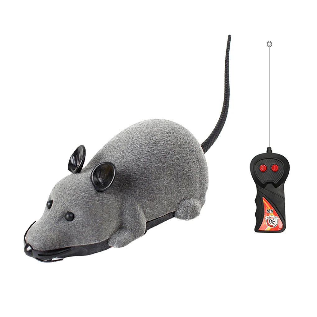 Remote Control Rat Battery Operated Electric Pets Mouse Toy with
