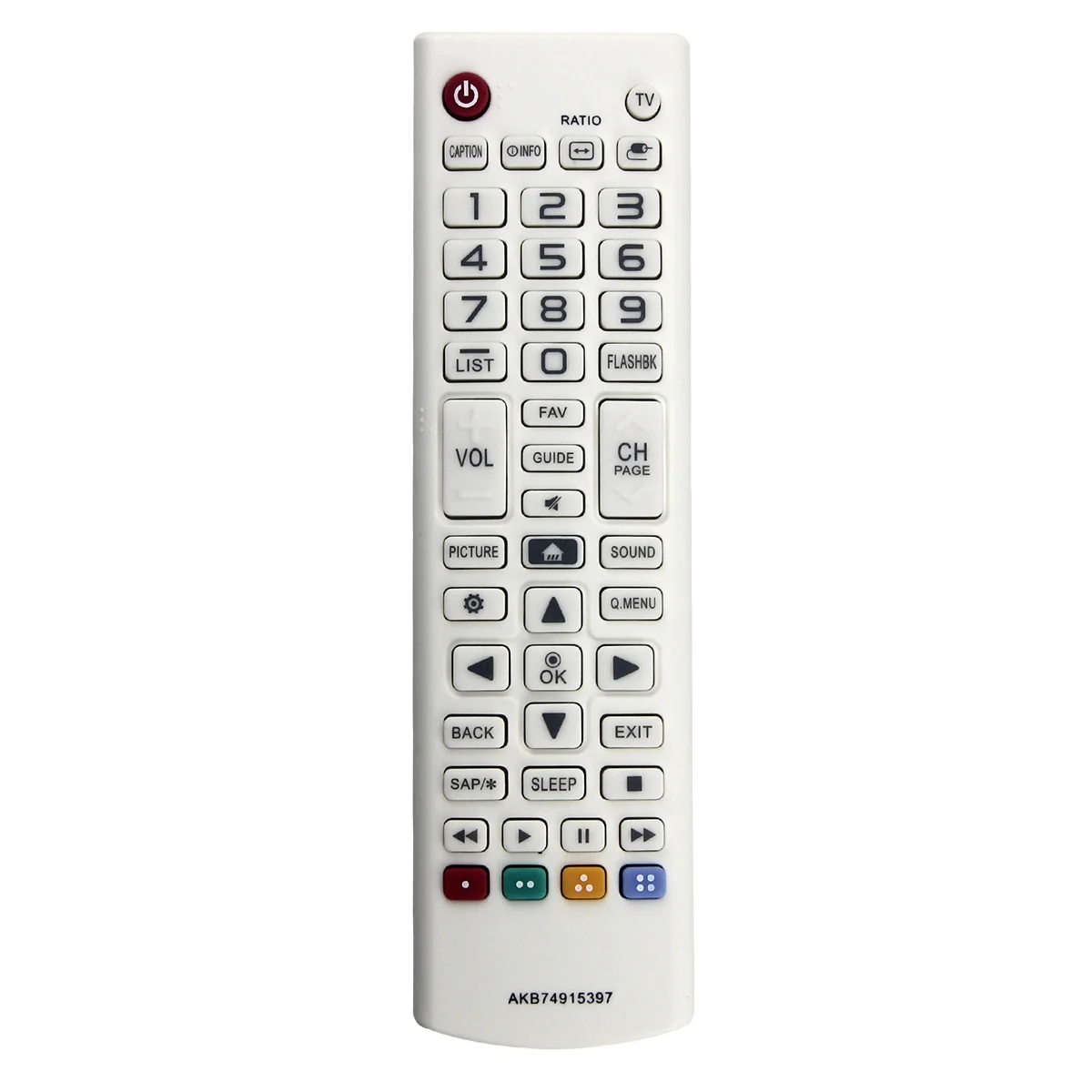 

Replace AKB74915397 Remote for LG TV 24LF4820 32LF595B 43UF6400 43UF6800 79UF7700 50UF8300 58UF8300 65UF8600 55UF9500
