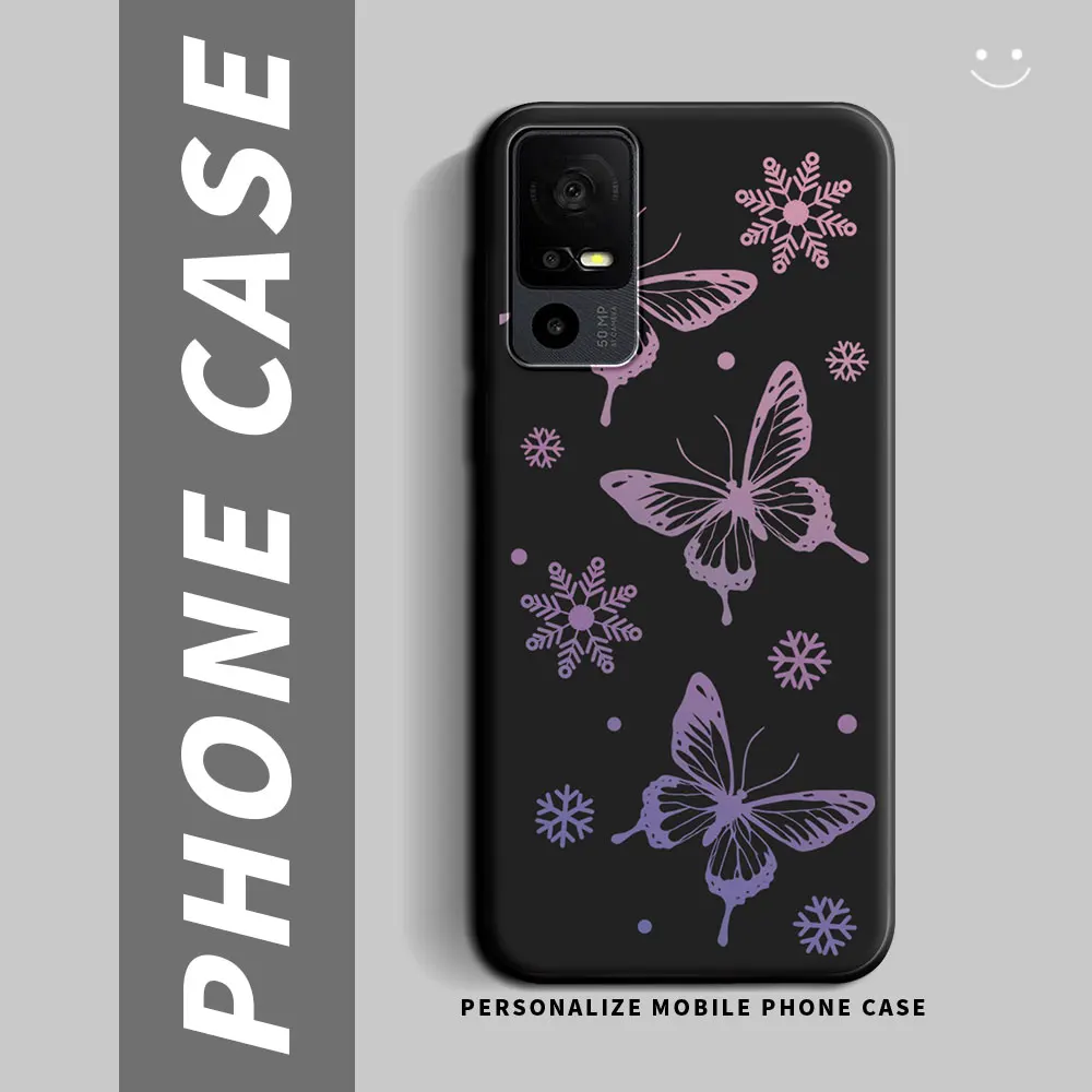 Cartoon Cute Cat Flower Shockproof Silicone Soft Phone Case - Stylish Protective Back Cover