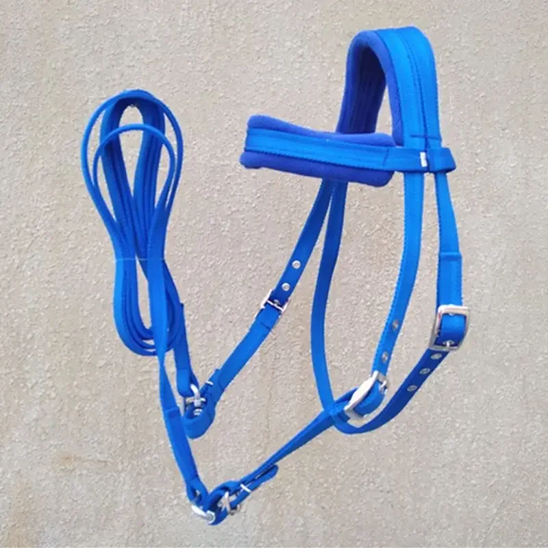 

PP Webbing Bridle Horse Riding Equipment Bridle Blue Harness Red Bridle