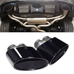 Car Accessories Exhaust Tip For Audi RS3 RS4 RS4 RS5 RS6 Double Inner Muffler Tip For S3 S4 S5 S6 Exhaust System Exhaust Pipe