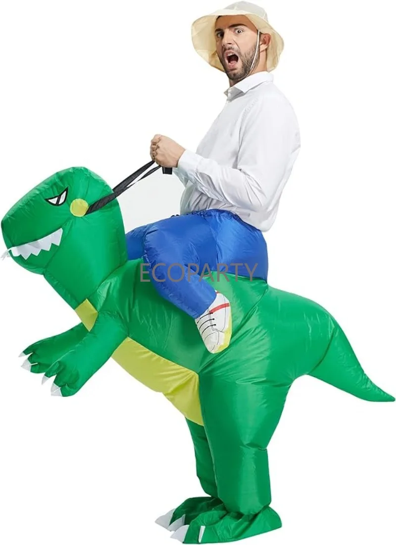 

Надувной костюм для взрослых, костюмы на Хэллоуин для мужчин, зеленый костюм динозавра для взрослых, надувные костюмы для взрослых, костюм для взрослых