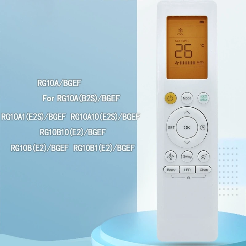 

RG10A Replacement Remote Control Intelligent and Backlit for Air Conditioner DropShipping