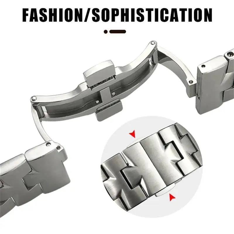 SCHIK 24mm 7mm 8mm Quick Release Connection Stainless Steel Bracelet Watch Band For VACHERON CONSTANTIN Strap Watchbands