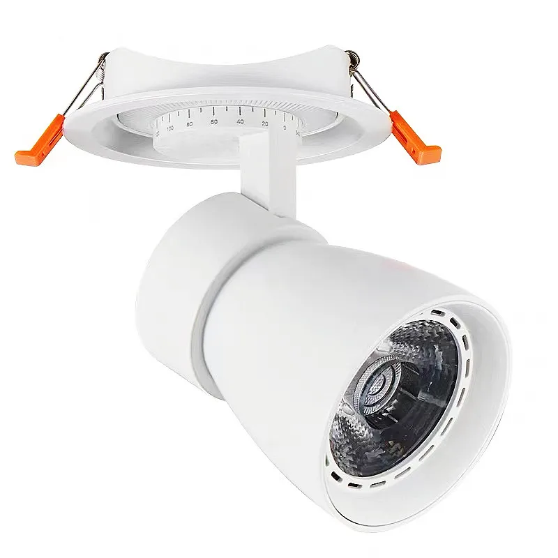 

Embedded COB Ceiling 10W 15W 20W 30W AC85-265V Rotate 360 Degrees Bull's Eye Spotlight LED Downlight Warm White Home Lighting