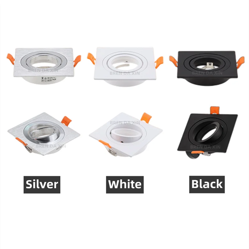 교체 가능한 램프 홀더 세이코 알루미늄 스포트 라이트 화이트 블랙 싱글 및 더블 헤드 GU10 튜브 홀더 MR16 천장 램프 홀더