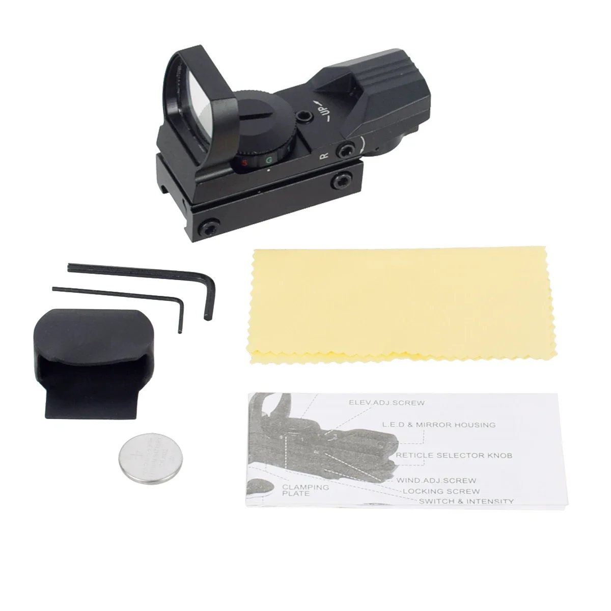 Hunting Optics Holographic Red Green Dot Sight Reflex Scope