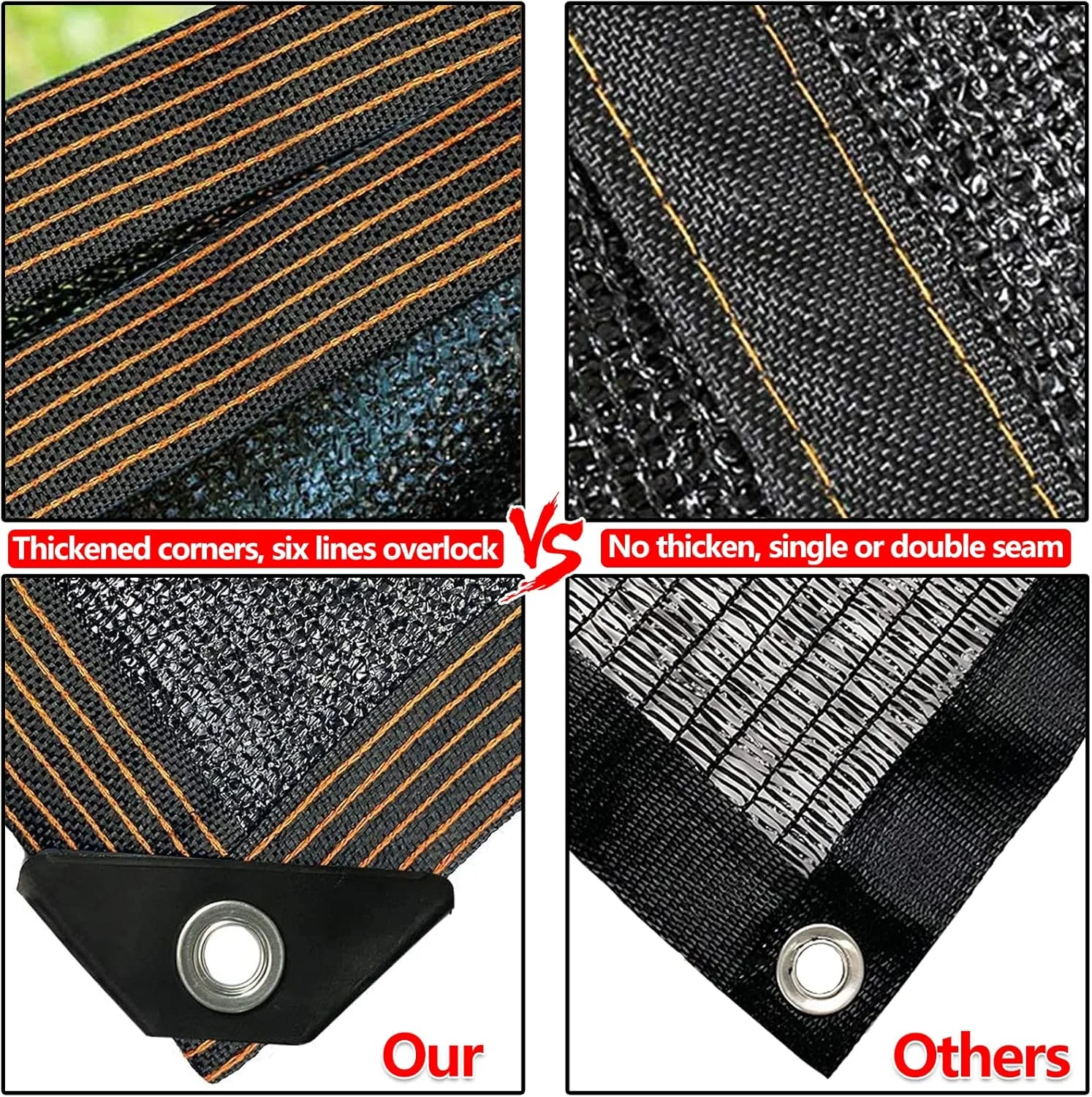 Black HDPE Sun Shade Net – UV Protection Garden & Patio Mesh 4