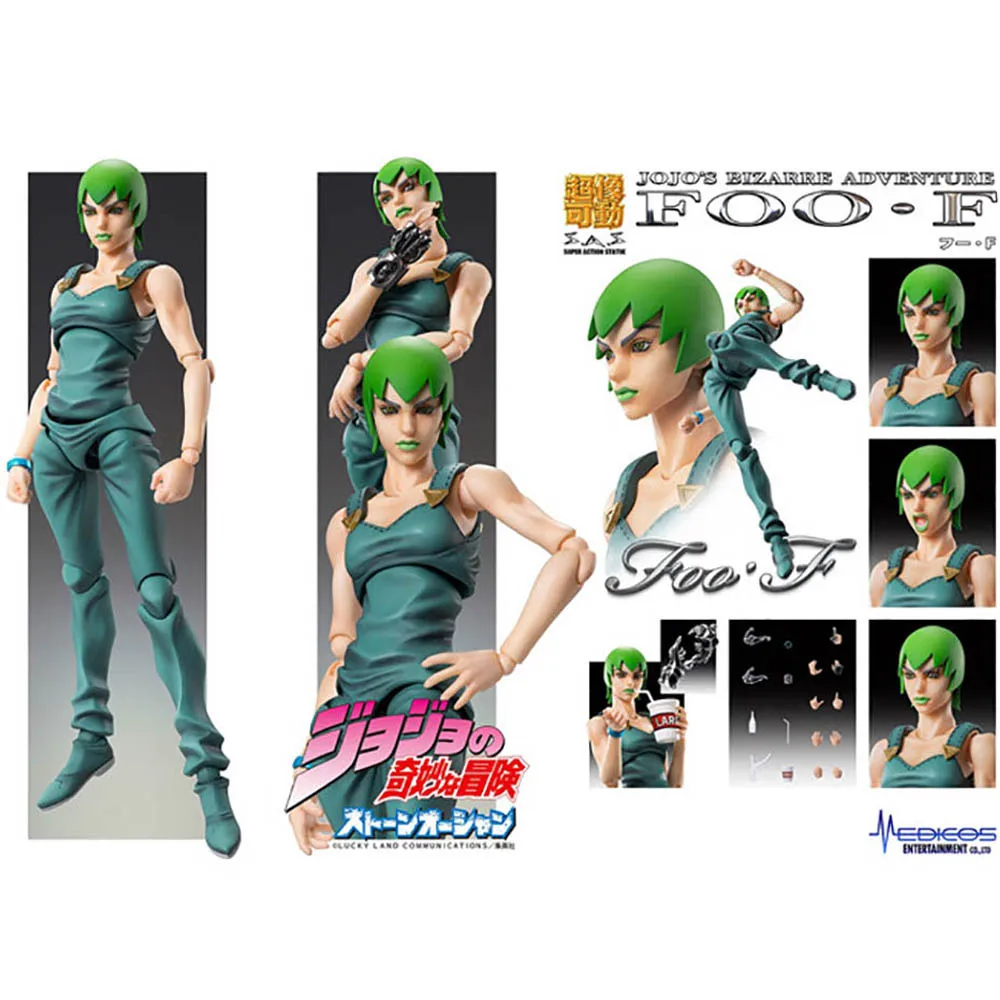 

[In Stock]Medicos Foo Fighters Stand JoJos Bizarre Adventure Stone Ocean Super Action Statue Action Figure Original Anime Model