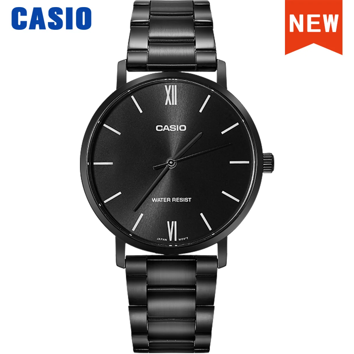 Reloj para hombre Marca de lujo Reloj de cuarzo resistente al agua Correas y cinturones de acero Esfera grande Nuevo modelo 2023 Serie MTP-VT01