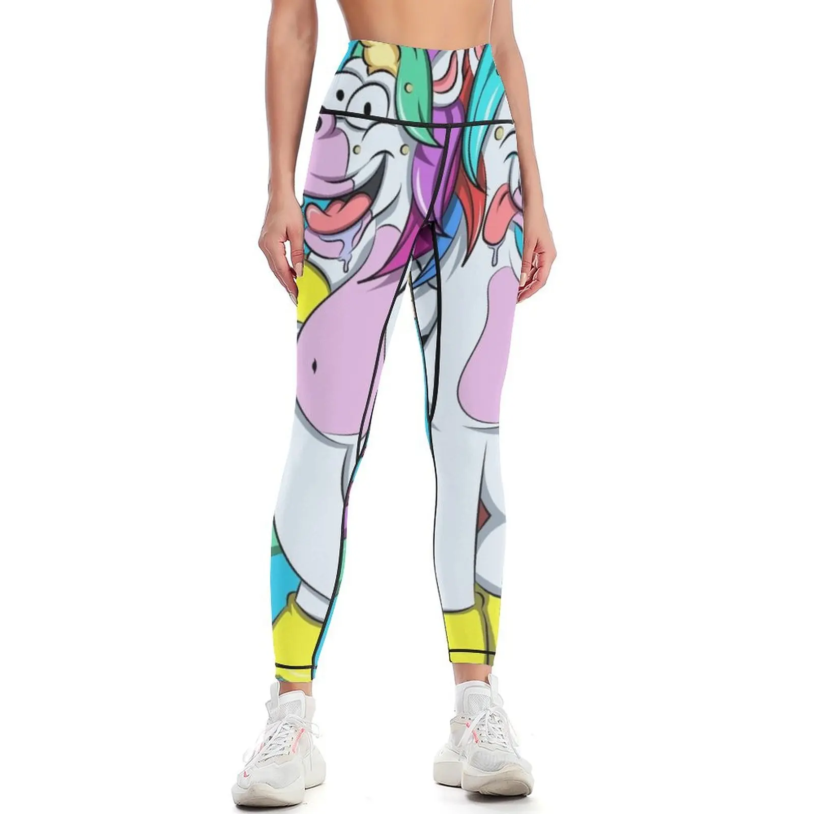 Unicorn Dont worry be drunken Leggings for physical sports tennis for Womens Leggings