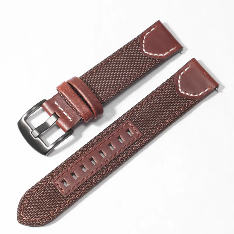 Retro Nylon Watch with 22/24mm Male Band - Perfect