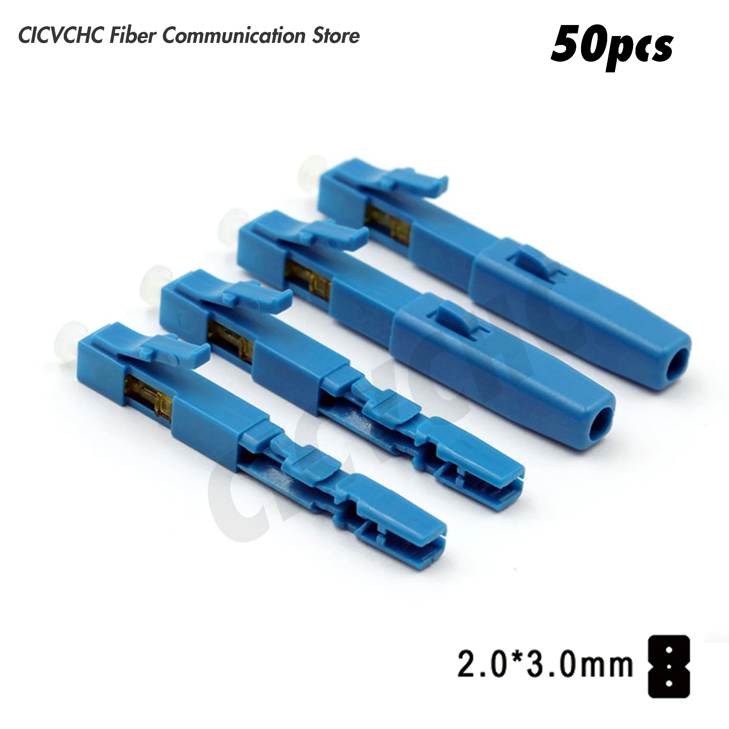 50pcs or 5pcs LC/UPC Field Installation Connector Fast Connector for 2.0x3.0mm Drop Cable