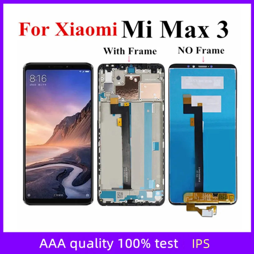 

6.9" For Xiaomi Max 3 MI Max 3 Max3 M1804E4A LCD Display Touch Panel Screen Digitizer Assembly with frame Lcd Display
