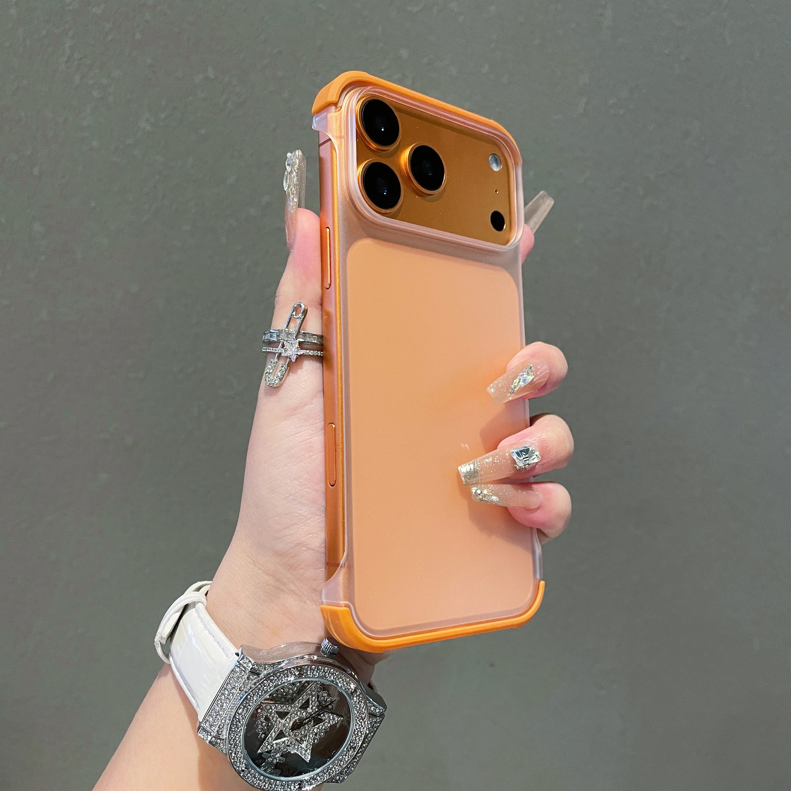 Ultra Thin Transparent Frameless Shockproof Matte Phone Case