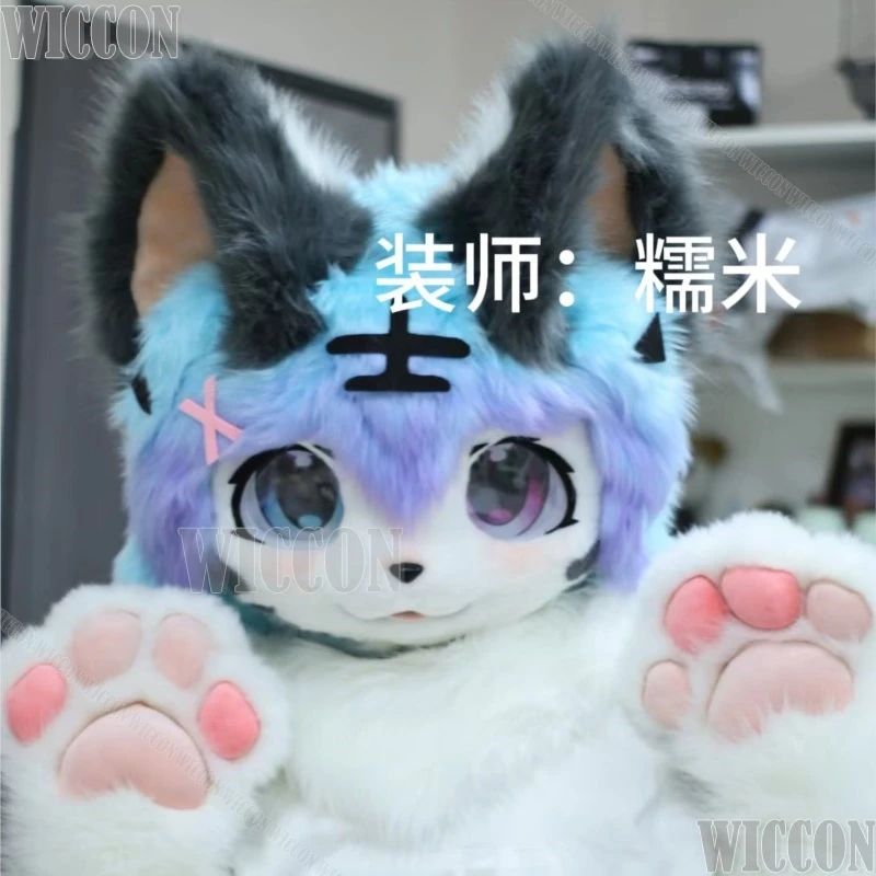 Furry kigurumi Head Skull Mask Fursuit Cosplay Prop 3D Print PLA Resinous Costume Man Women Gift Holloween Roleplay Customized