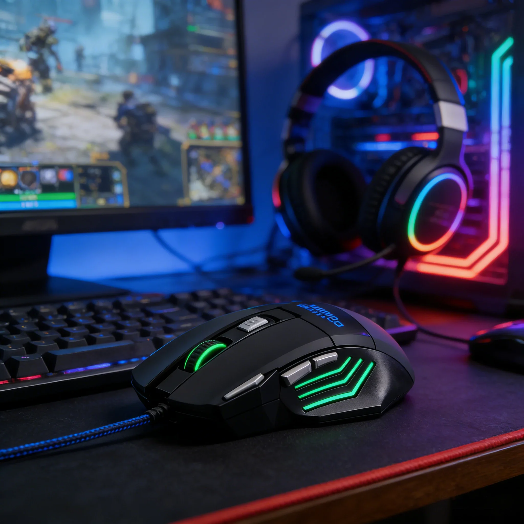 Hyperspeed RGB Backlit Ergonomic Wired Gaming Mouse
