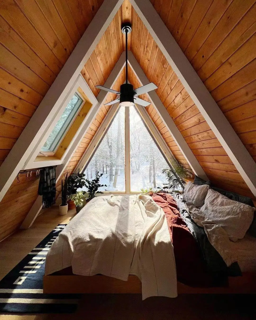 A Frame 3 Bedroom Plans - Download Small House Plans - Den, image size:1080x1350