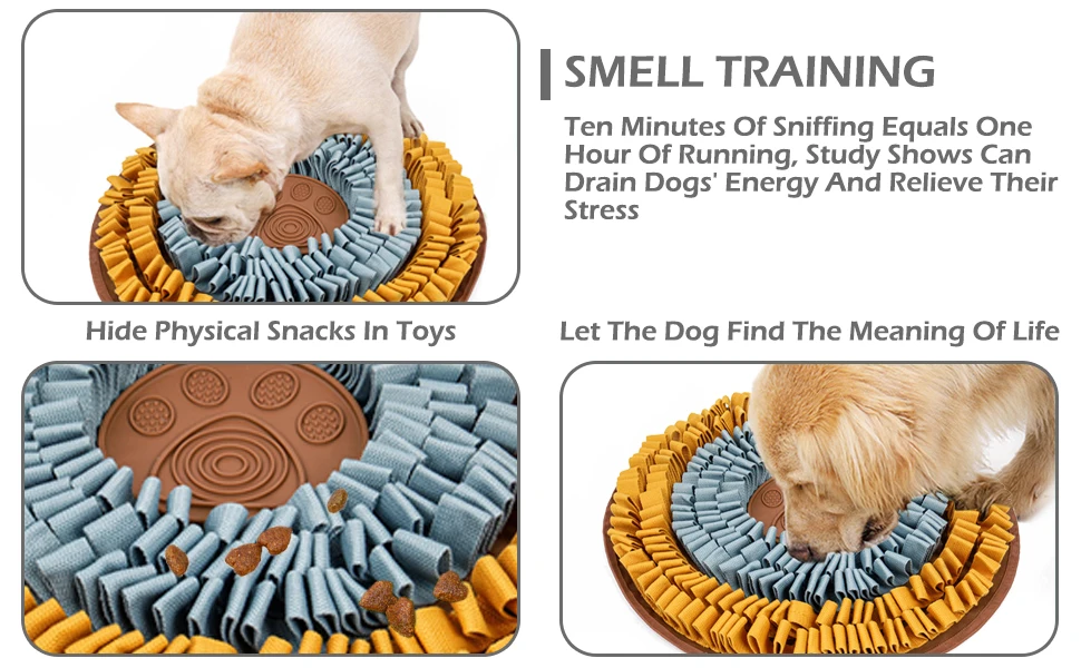 Dogs Vivifying Snuffle Mat Interactive Dog Enrichment Toy Slow Eating Mental  Stimulation Adjustable Dog Puzzle Toys Sniff Mat - AliExpress