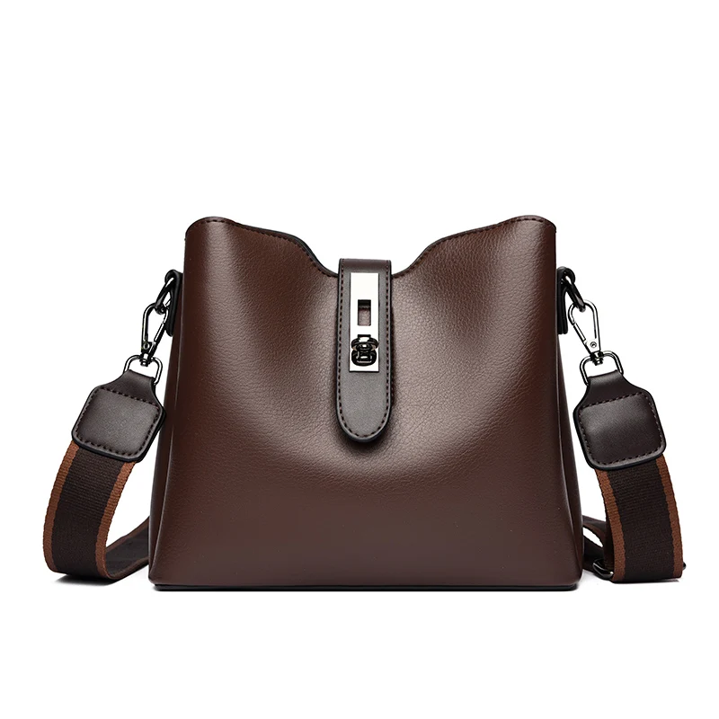 thumbnail image 1 of Bolso de mano de piel de cera de aceite de alta calidad 2024, bolso de mano para mujer, bolso de hombro de gran capacidad, bolso cruzado con cierre de moda, bolso de mano, 1 of 5