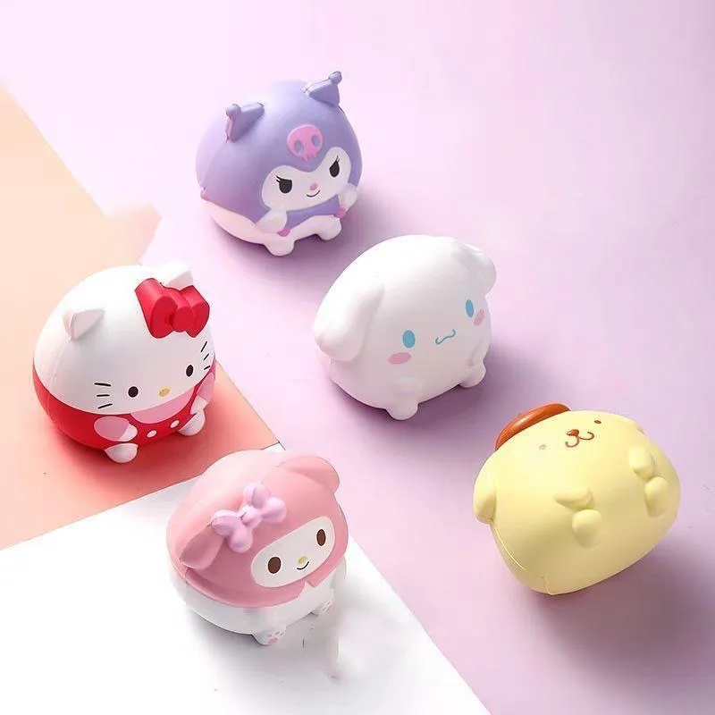 

Новый милый Sanrio Hellokitty Kawaii My Melody Kuromi Cinnamoroll pompurin, медленно восстанавливает форму, милый подарок для девушки на день рождения