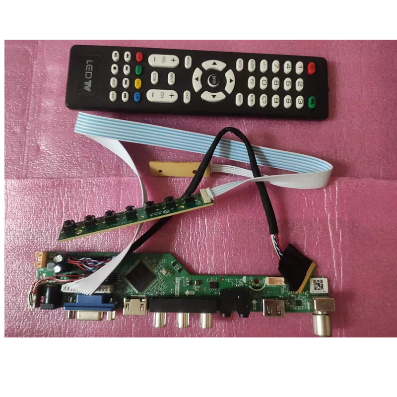 N156B6-L0B 용 TV 키트 Rev.C1/N156B6 L0B Rev C1 TV + HDMI + VGA + USB LCD LED 스크린 컨트롤러 보드 드라이버 40 핀 lvds 패널