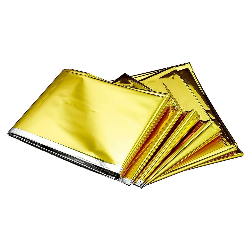 160210cmGoldEmergencyBlanketReusableSurvivalBlanketReflective