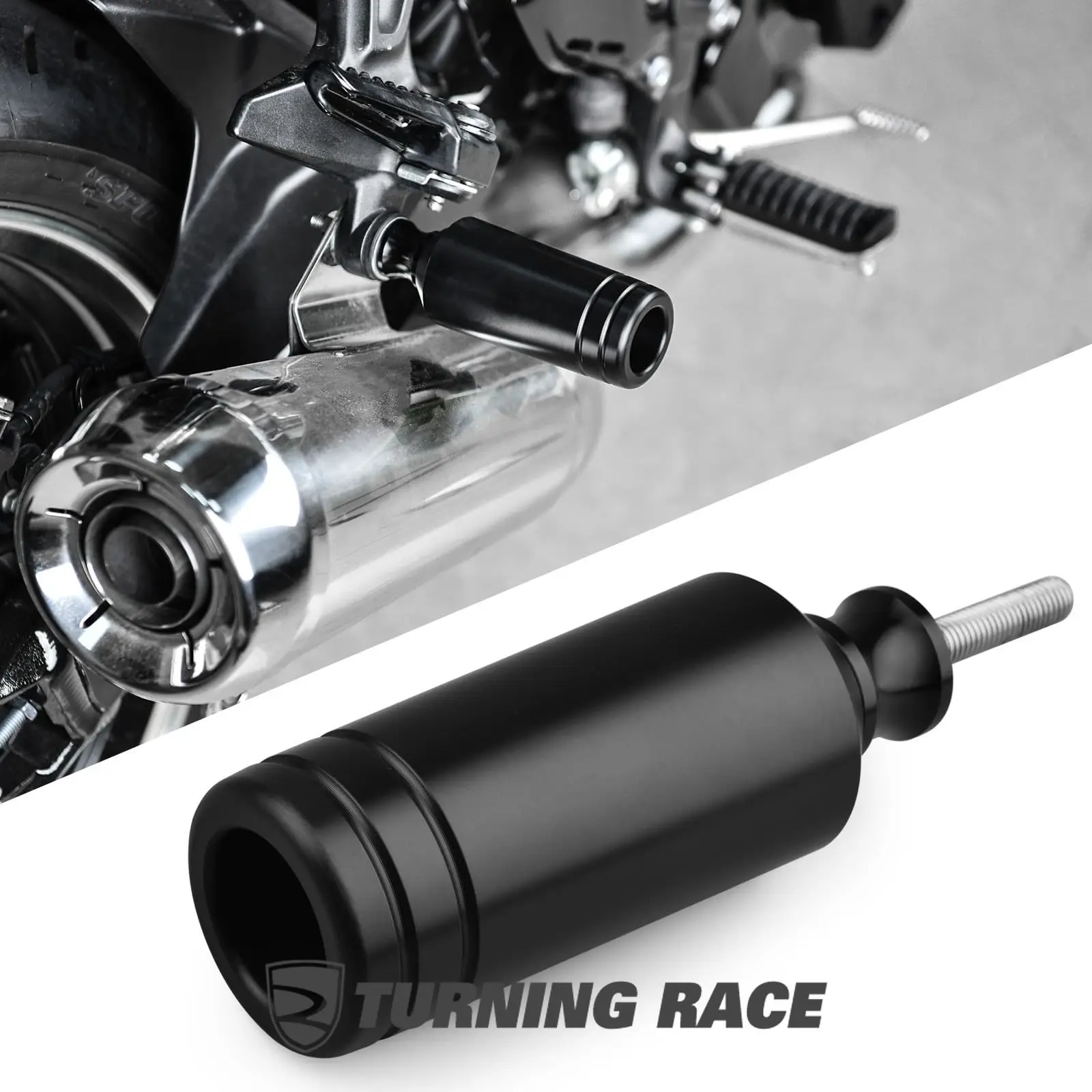 Kawasaki Z900 및 Z900RS(2017-2026)용 배기 프레임 슬라이더, 우측 머플러 충돌 방지 장치, POM 낙하 방지 장치