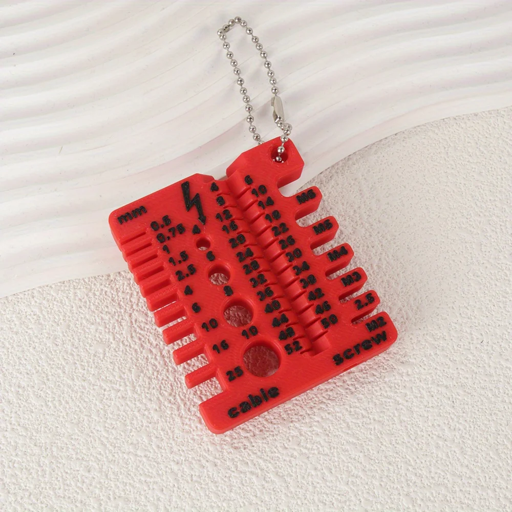 1Pcs Portable Nut And Drill Bit Thread Checker 3D Printed Wire Screw Measuring Tool Screw Drill Bit Gauge For Nuts Bolts Threads