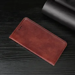 Leather Flip Phone Case - Elegant Skin Cover for Alcatel 1 2019 (Brown(2))