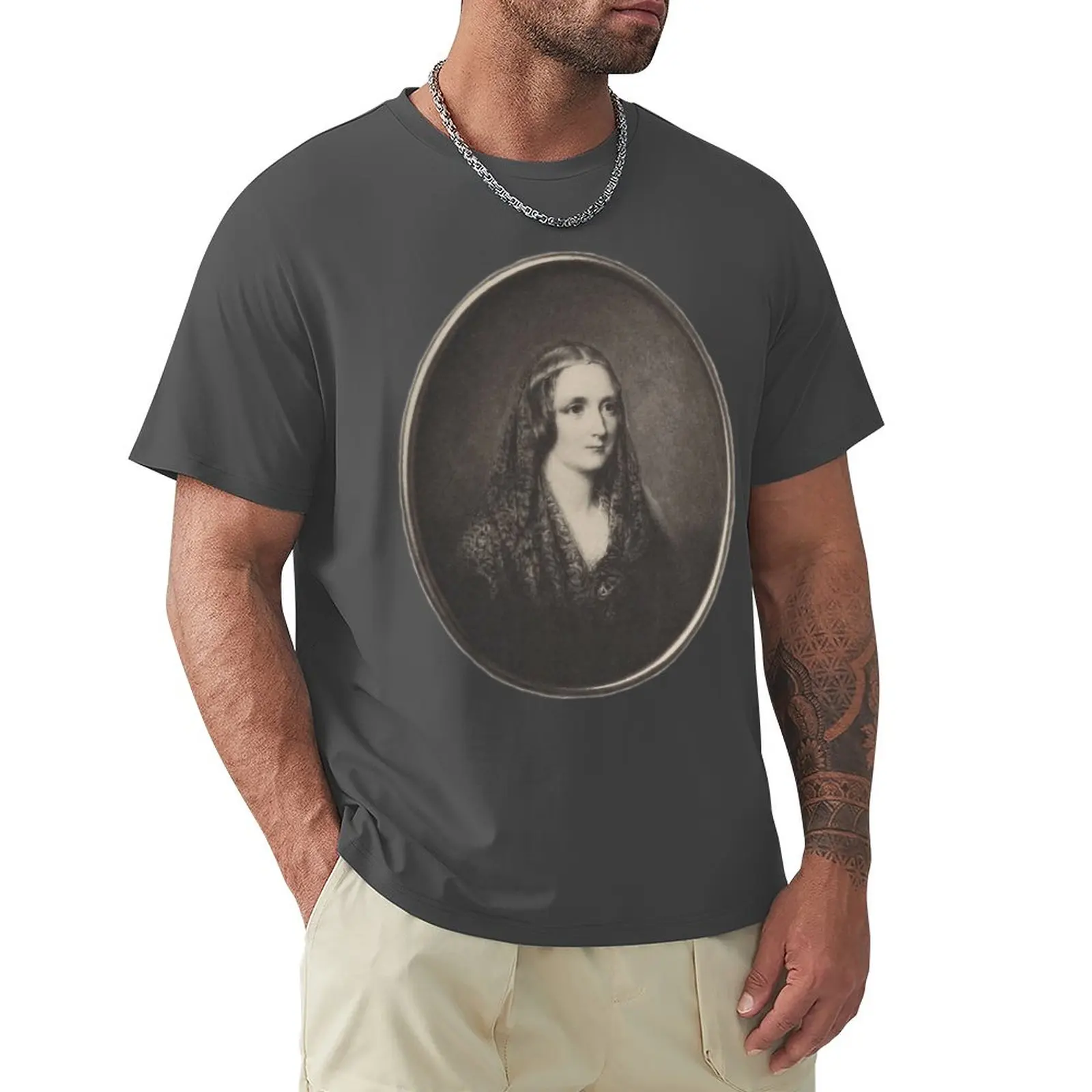 Mary Shelly By Reginald Eastman T-Shirt Funnys Sublime T Shirt Uomo