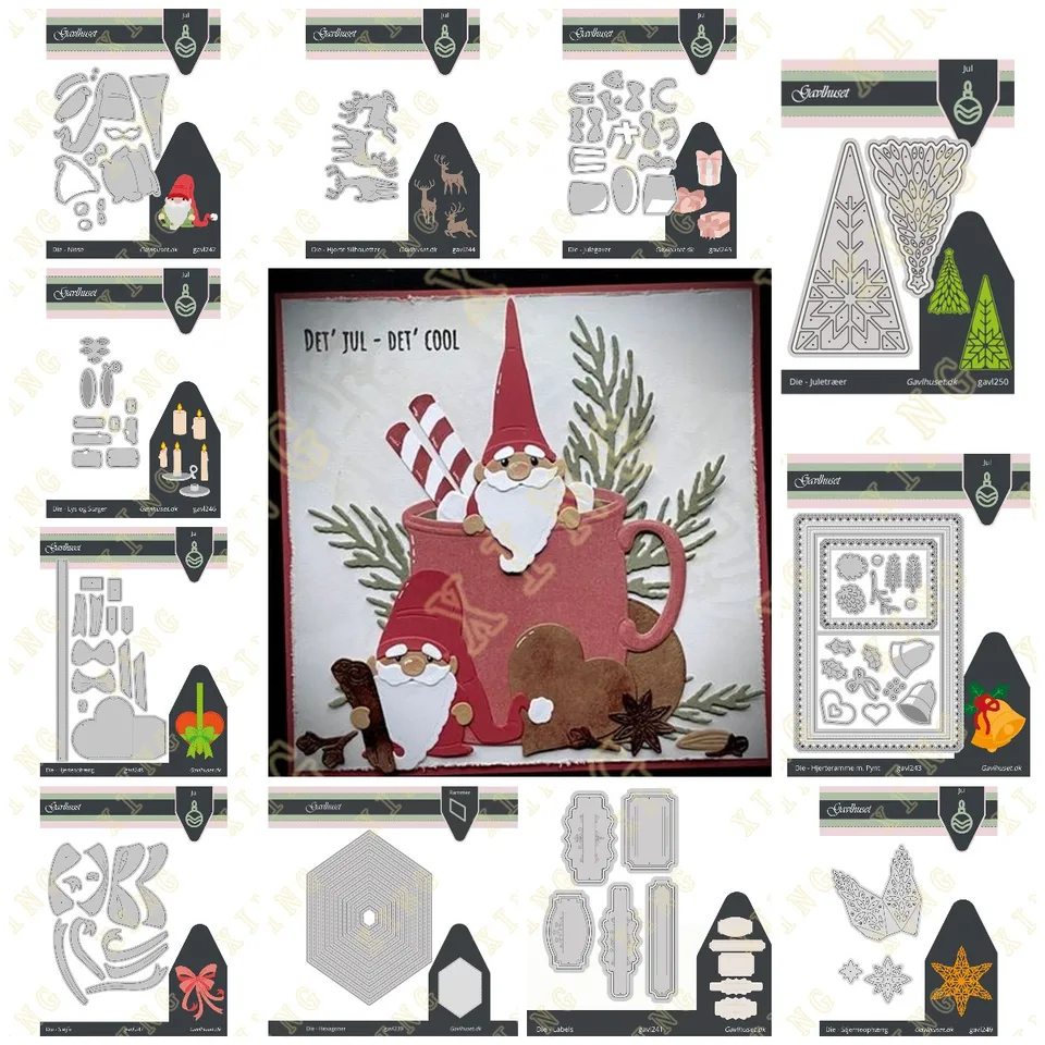 Lot De 3 Matrices De Découpe En Métal En Forme D'arbre De Noël, Cèdre, Cerf, Pour Bricolage, Scrapbooking, Album Décoratif, Gaufrage, Fabrication De Cartes