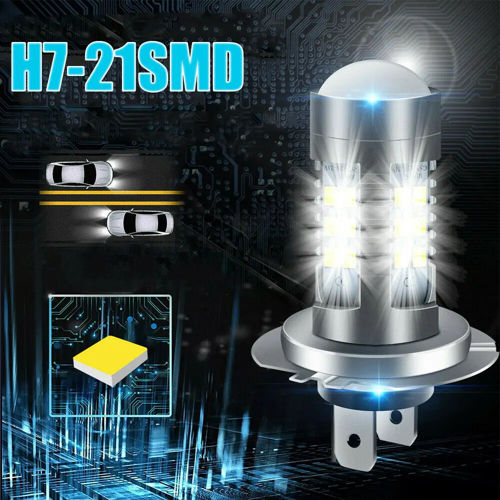 2Pcs H7 H4 Super Bright 110W LED Headlight Fog DRL Bulbs High/Low Beam 8000K White H1 H8 H9 H11 9005 9006 Lamps For Car 12V 24V