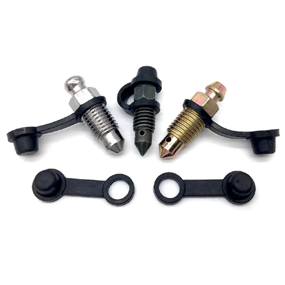 Brake Caliper Bleeder Screw Cap Grease Zerk Fitting Cap Rubber Dust Cover 3-30PCS For Car Motorcycles M6/M8/M10 Screw