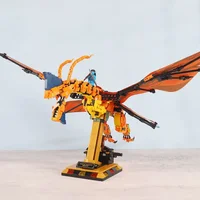Avatar Flying Dragon Rider model movable figures compatible with LEGO Dragon Jigsaw Building Block Toys Desktop Decoration 4