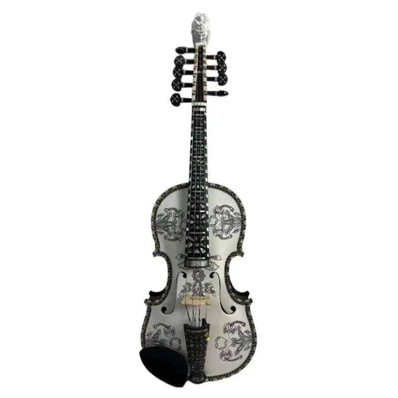 Deluxe fancy Norwegian fiddle 4/4 violin 9 strings Hardanger fiddle violin