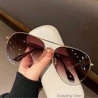 1pc aviateur mode grand visage conduite équitation élégant à la mode personnalité lunettes de soleil pour hommes 2