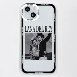 Lana Del Rey Artistic Kraft Poster Phone Case - Soft Cover Design - 16ProMax (-1)