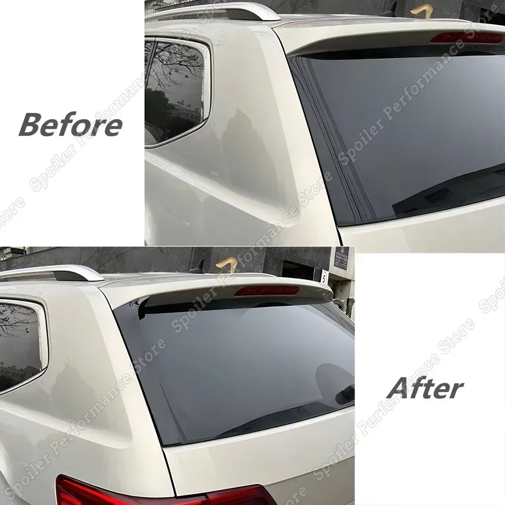 

Car Rear Window Side Spoiler For VW Teramont Atlas 2017-2019 ABS Gloss Black Canard Canards Splitter Trim Sticker Exterior Parts