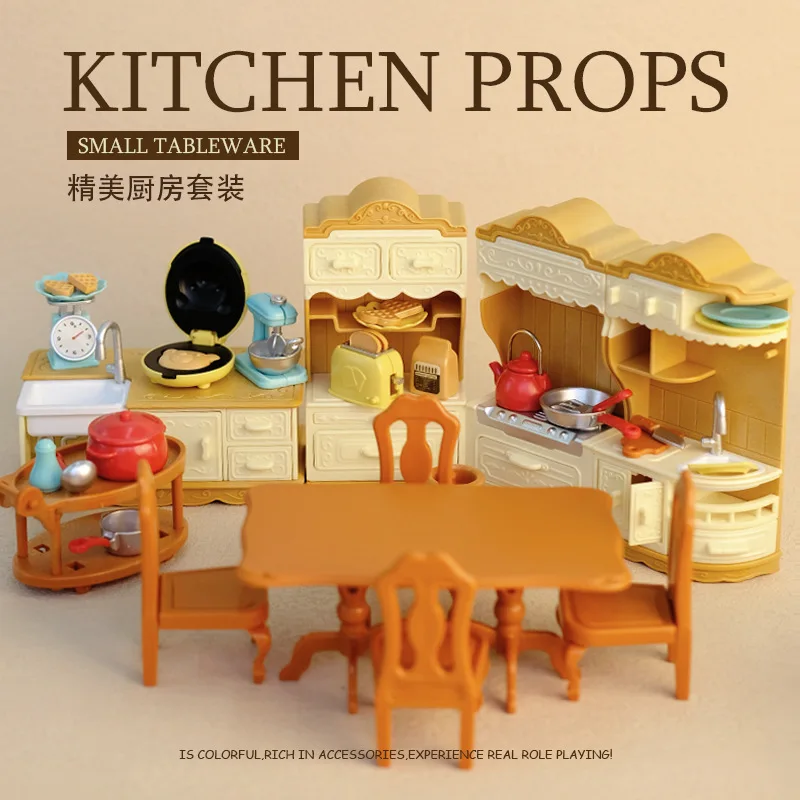 인형 집 가구 1/12 미니어처 장난감, 소녀 인형 액세서리, 침실 욕실 인형 집 키트