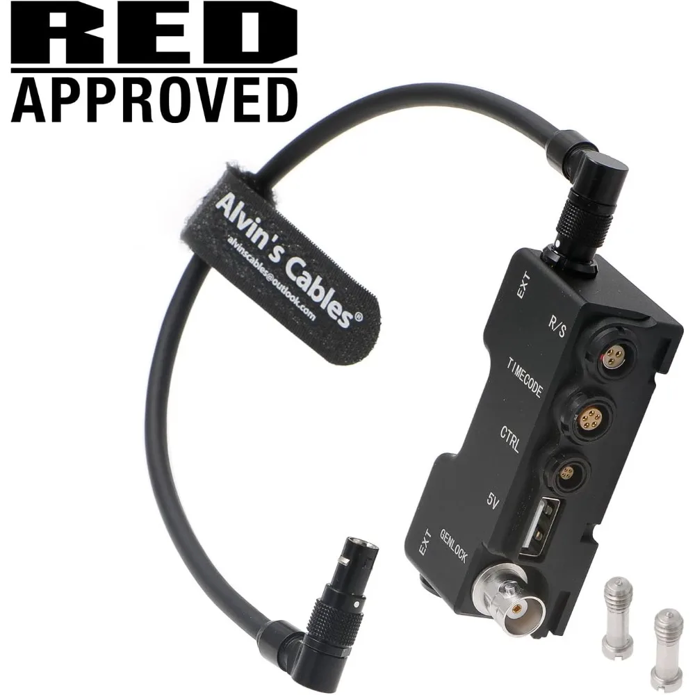 RED-Komodo용 RED 승인 브레이크아웃 박스 |   V-Raptor 카메라 EXT 9핀-런-스톱 | 타임코드 | CTRL | 5V USB B-Box Alvin 케이블