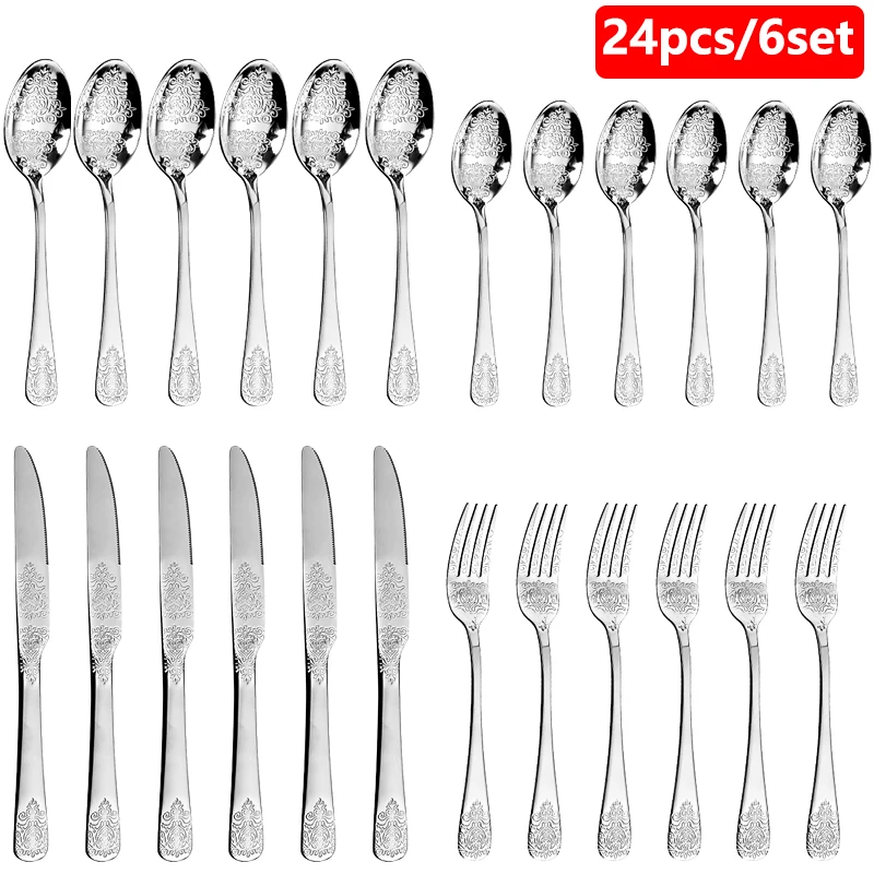 24pcs Silver