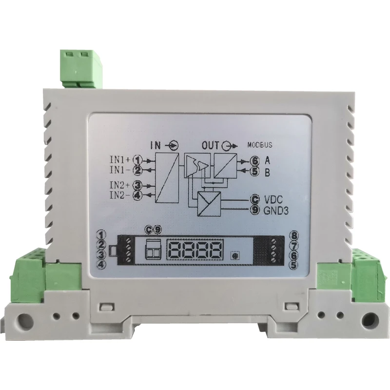 

Two channel current and voltage measurement analog acquisition module 0-10V / 4-20mA to Modbus RTU RS485