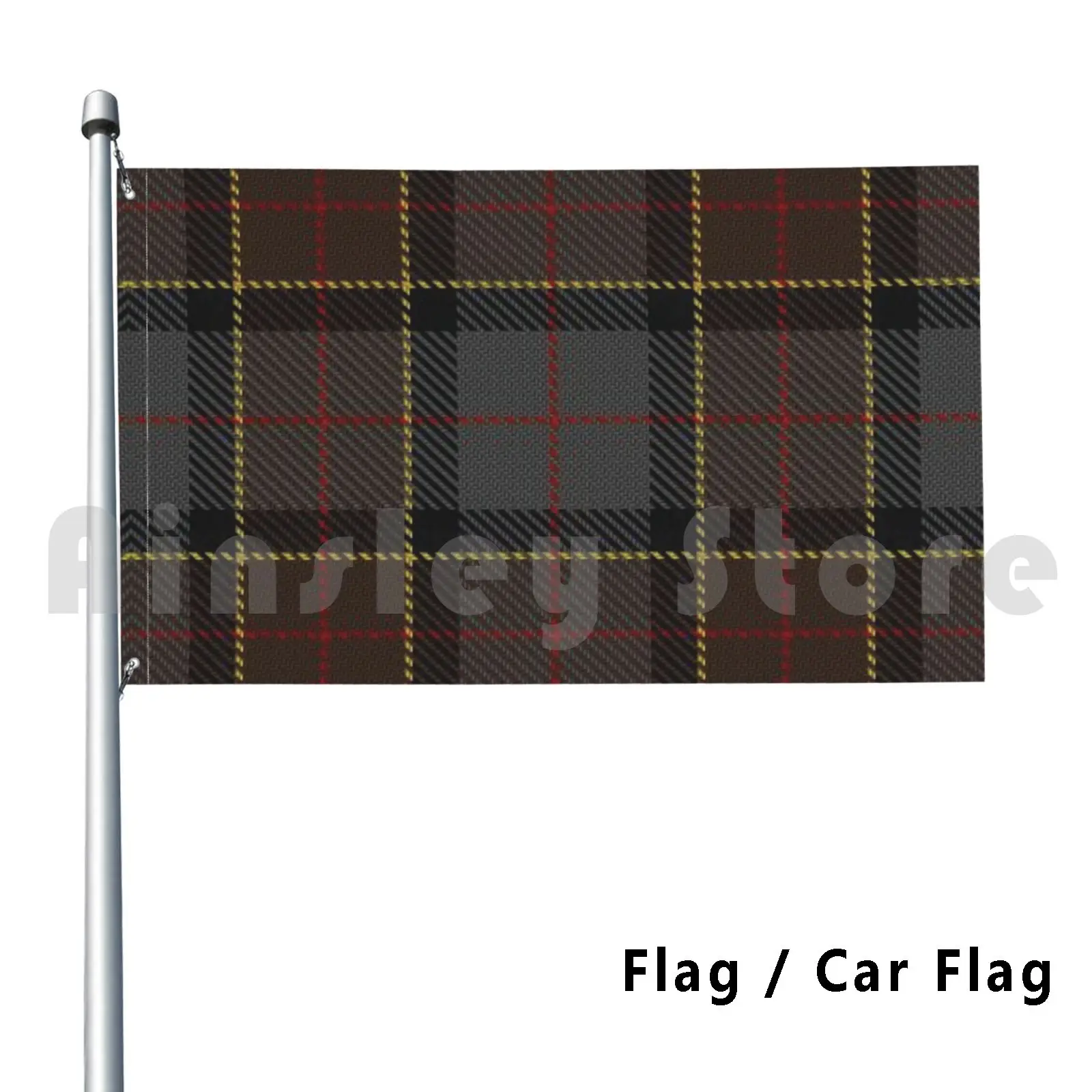 Tartan Leather Sassenach Outdoor Decor Flag Car Flag Scozia Scozzese Tartan Heritage Luck Kilt Wedding
