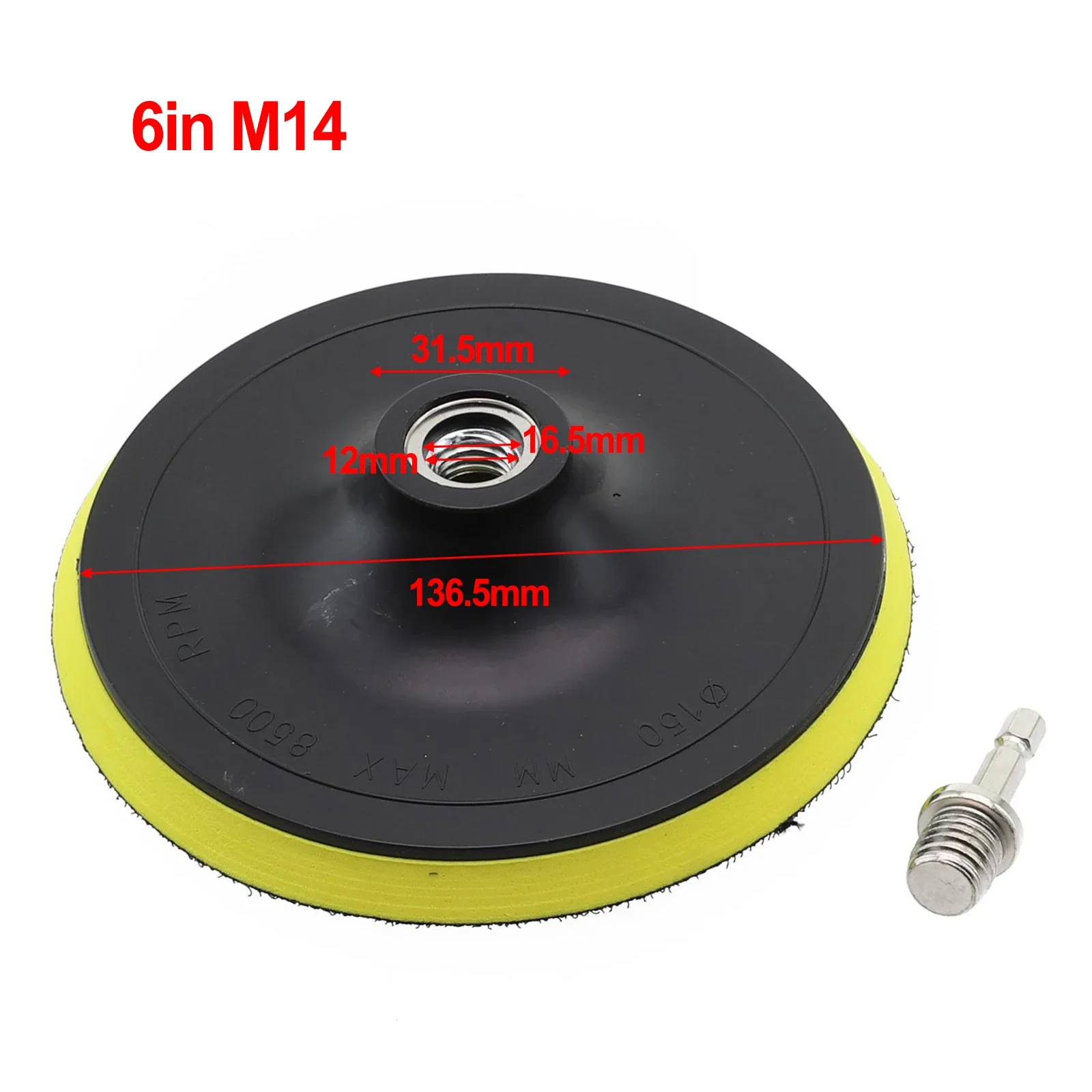 

Backing Pad Sanding Holder Disc 3 4 5 6 7inch Polishing Backer Plate &M10 M14 Thread Adapter Drill Rod Polisher Grinding Tools