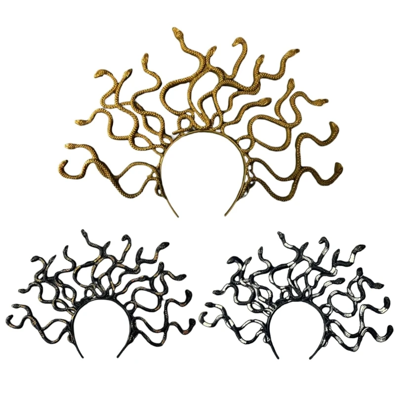 

Косплей Костюм Обруч Для Волос Панк Змея Повязка на Голову Для Взрослых Сценические Представления Головной Убор
