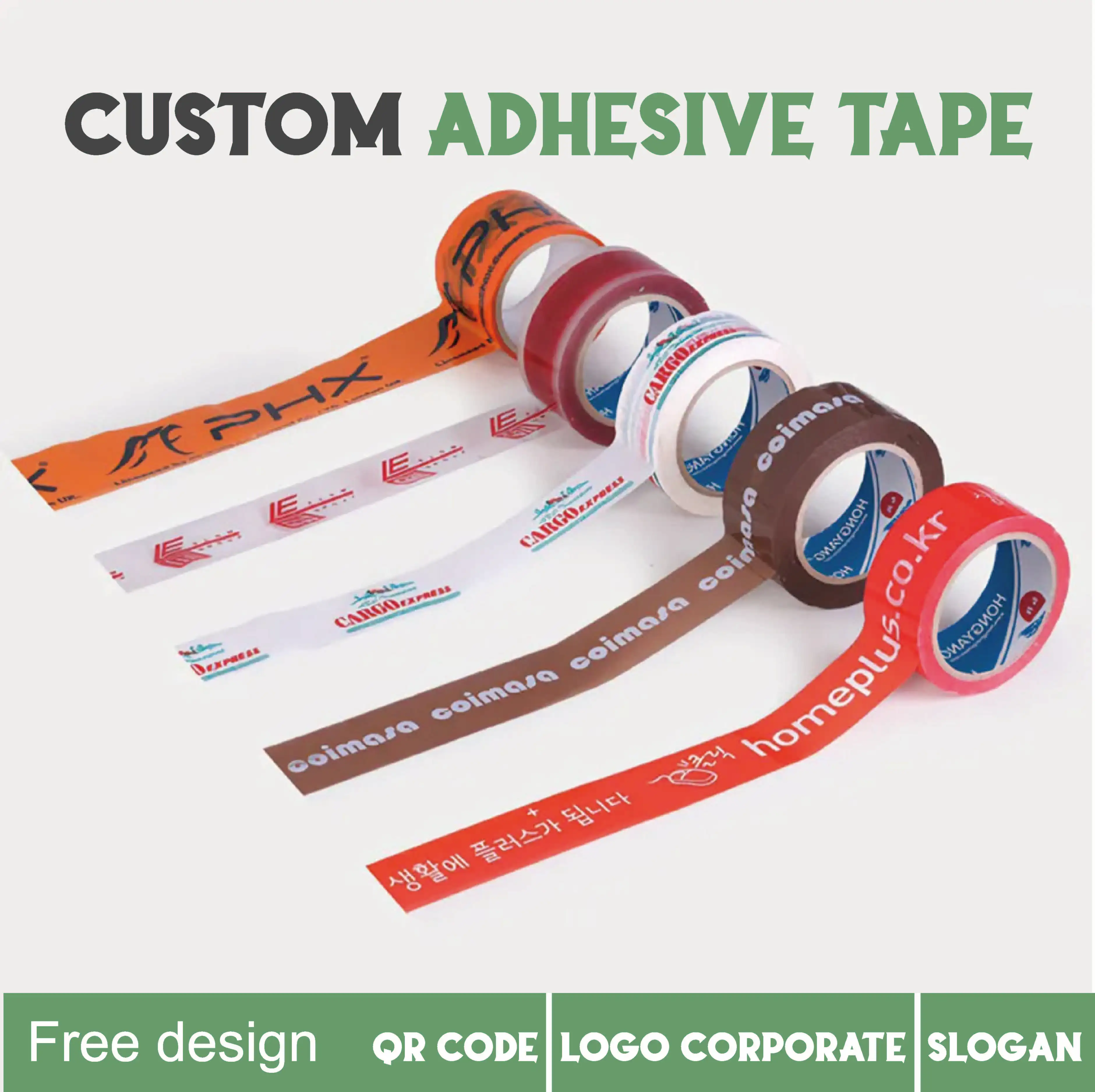 10PCSSet100MCustomLogoPrintedAdvertisingStickersPVCAdhesive