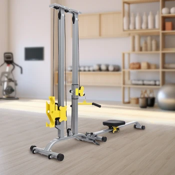 Multifunctional Fitness Rack High Safety Heavy Duty Adjustable Height Home Gym Strength Training Fitness Equipment 2