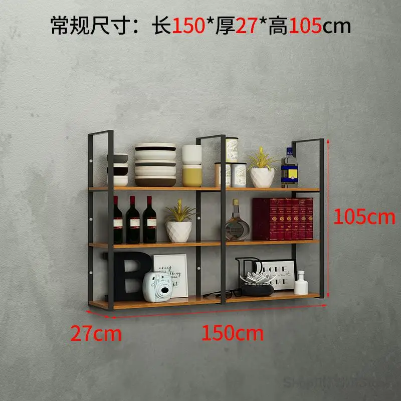 New Nordic Style Wall Rack Multi-Layer Wine Rack Wall Hanging Flower Bookshelf Front Desk P Iron Art Beauty Salon Barber